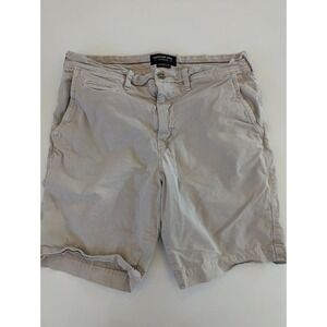 American Eagle Extreme Flex Shorts Men's 32 Beige Khaki Chino Casual